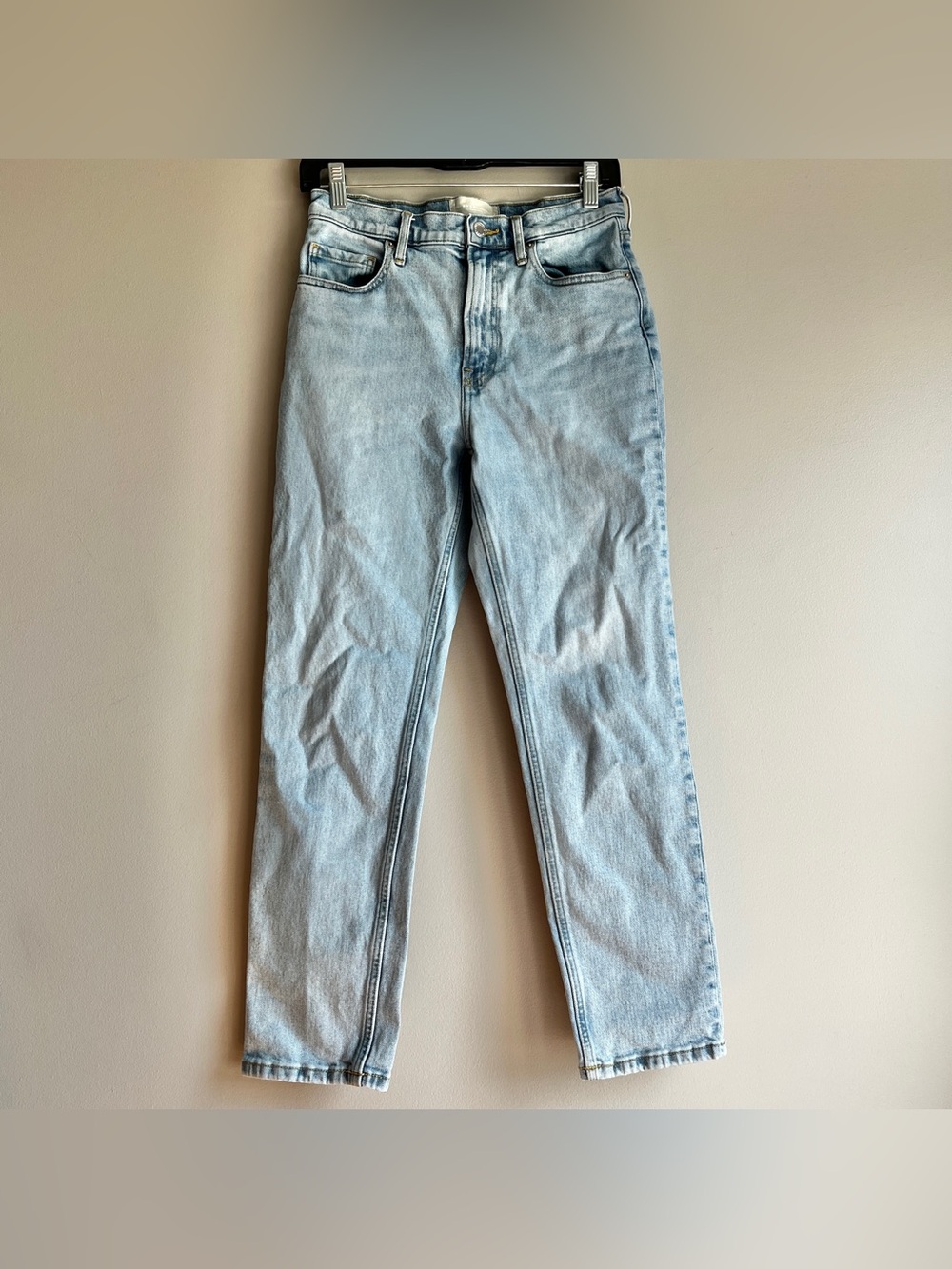 Everlane original cheeky jean womens 26 ankle light blue denim organic cotton